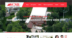 Desktop Screenshot of acmetentrentals.com
